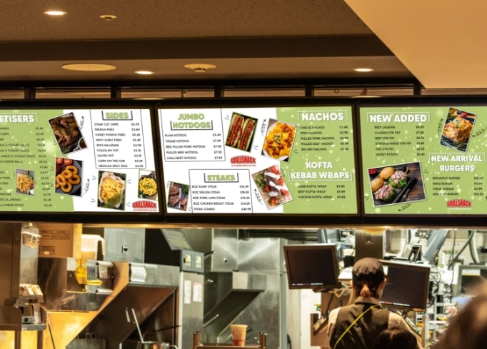 Digital Menu Boards for Restaurants | Digital Menu Display Screens