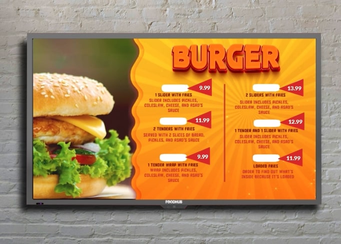 Digital Menu Boards for Restaurants | Digital Menu Display Screens