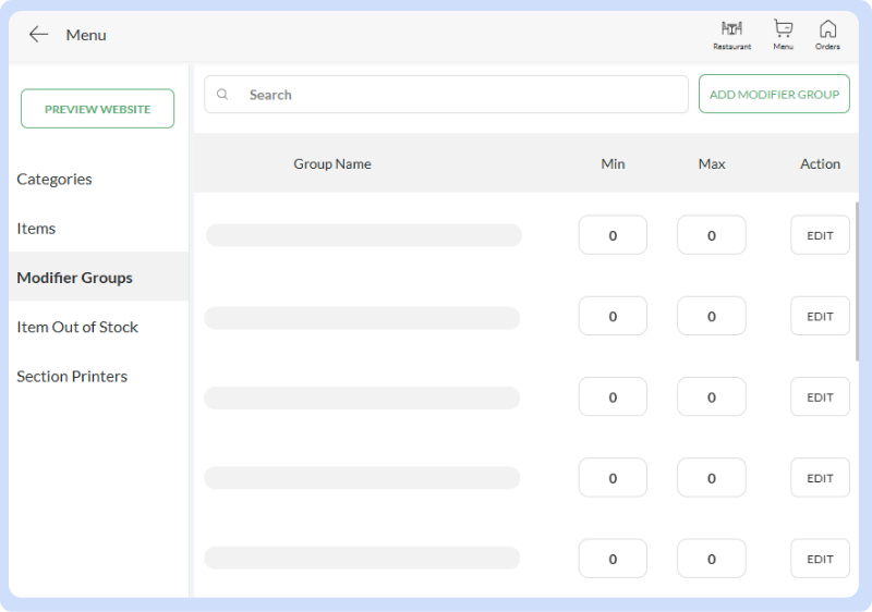 POS features - Modifier & modifier group (Burger, pizza size) | Offer ...