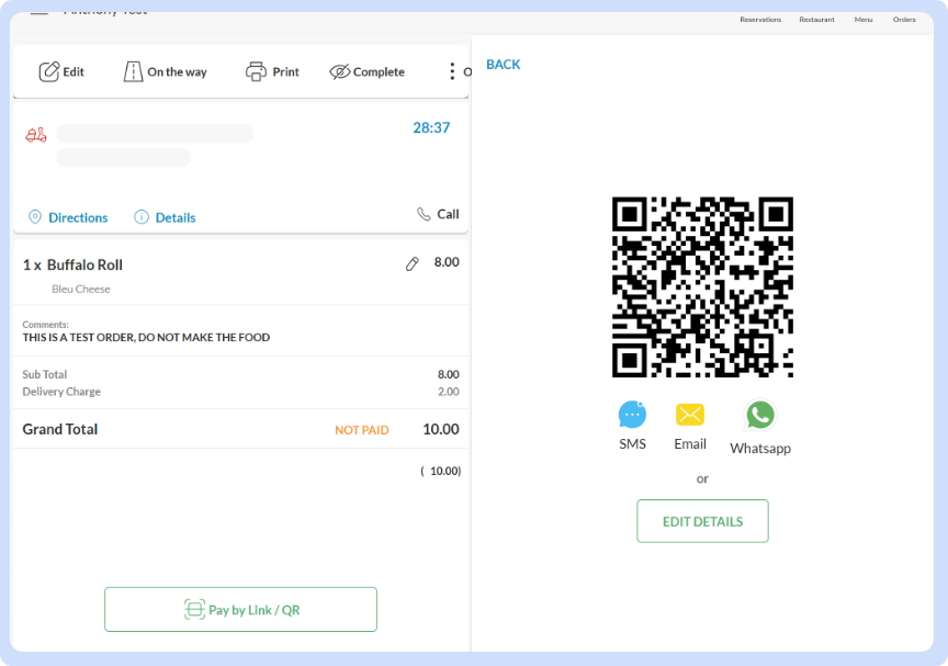 POS features - QR | Enable quick, contactless payments on the spot.