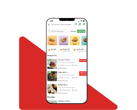 Food portal listing