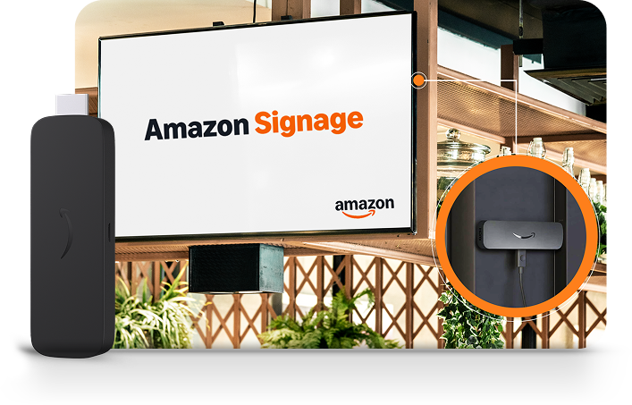 Foodhub Amazon Signage Stick and Digital Display