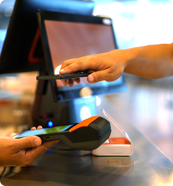 Foodhub POS System and Terminal in action
