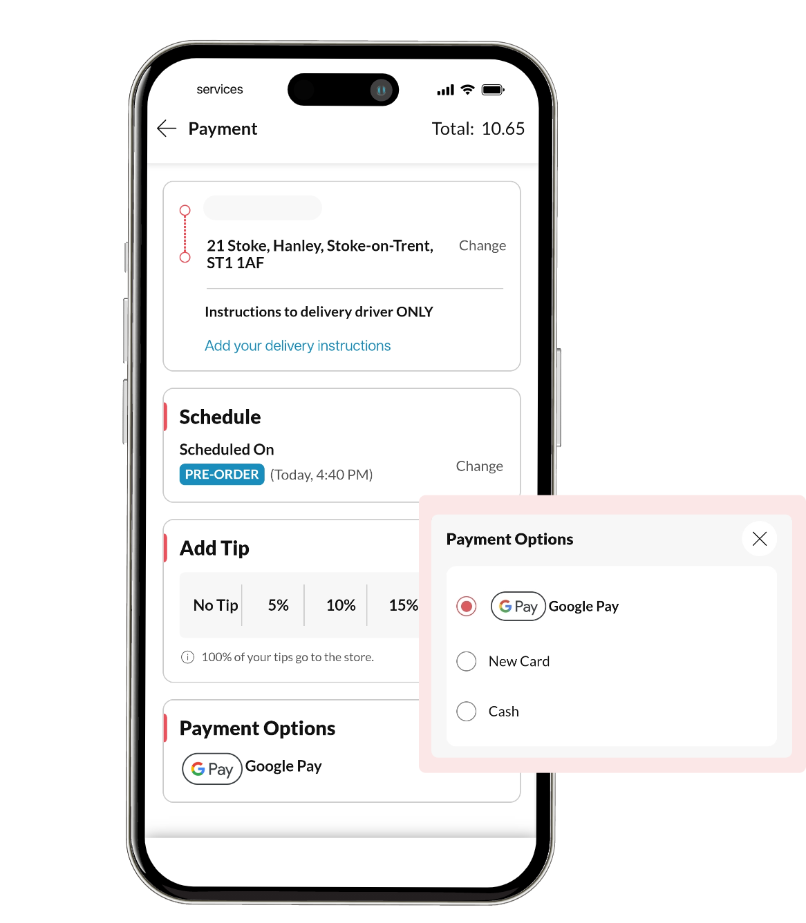 Flexible payment options