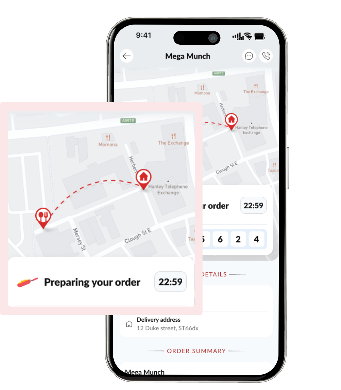 Live order tracking