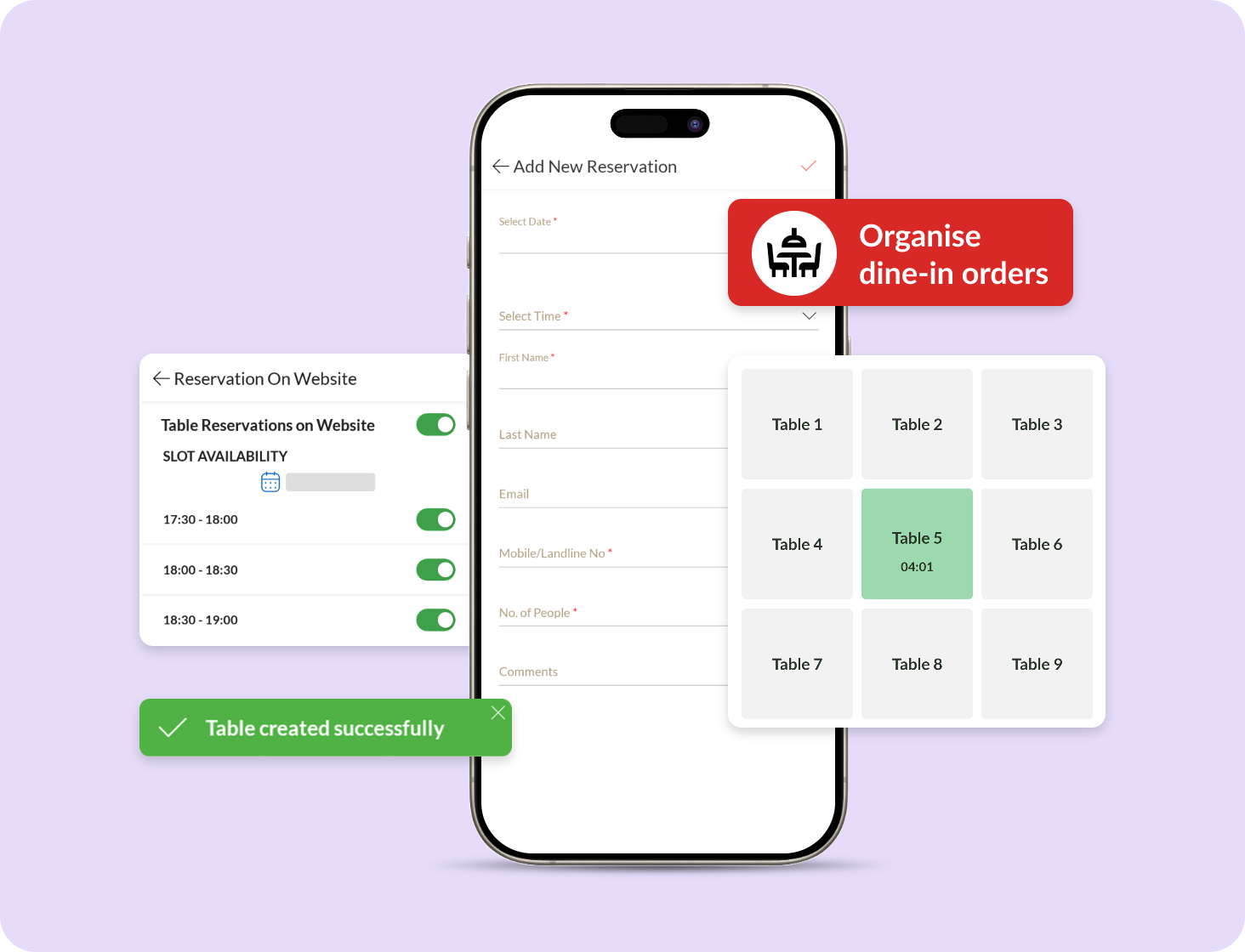 Smart table management