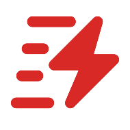Operational efficiency lightning bolt icon