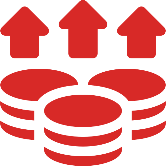 Revenue coins icon